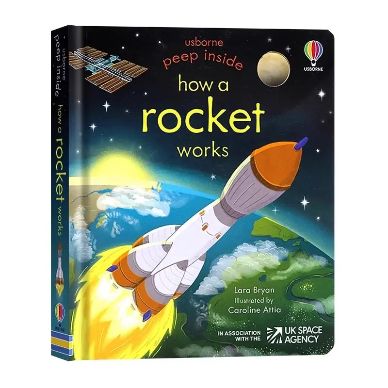 Usborne Peep inside How a Rocket Works 3D Stereoscopic English Picture Book Beginner's Learning English
Usborne Peep inside How a Rocket Works 3D Stereoscopic English Picture Book Beginner's Learning English