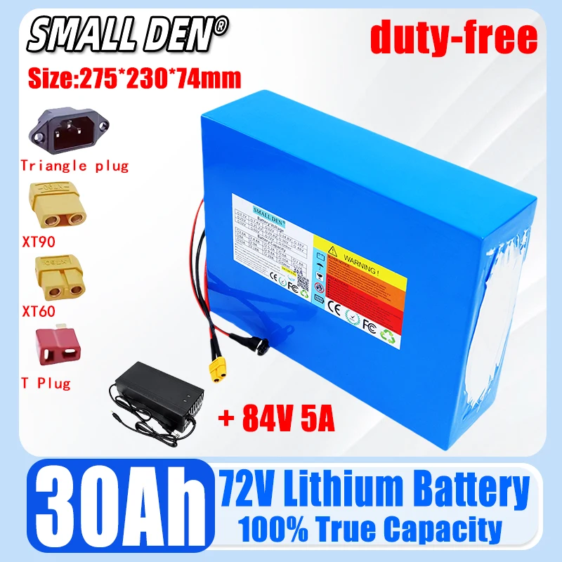 72V 30Ah Brand new 21700 lithium battery pack with built-in BMS 0-3500W motor high-power rechargeable battery tax exempt
72V 30Ah Brand new 21700 lithium battery pack with built-in BMS 0-3500W motor high-power rechargeable battery tax exempt