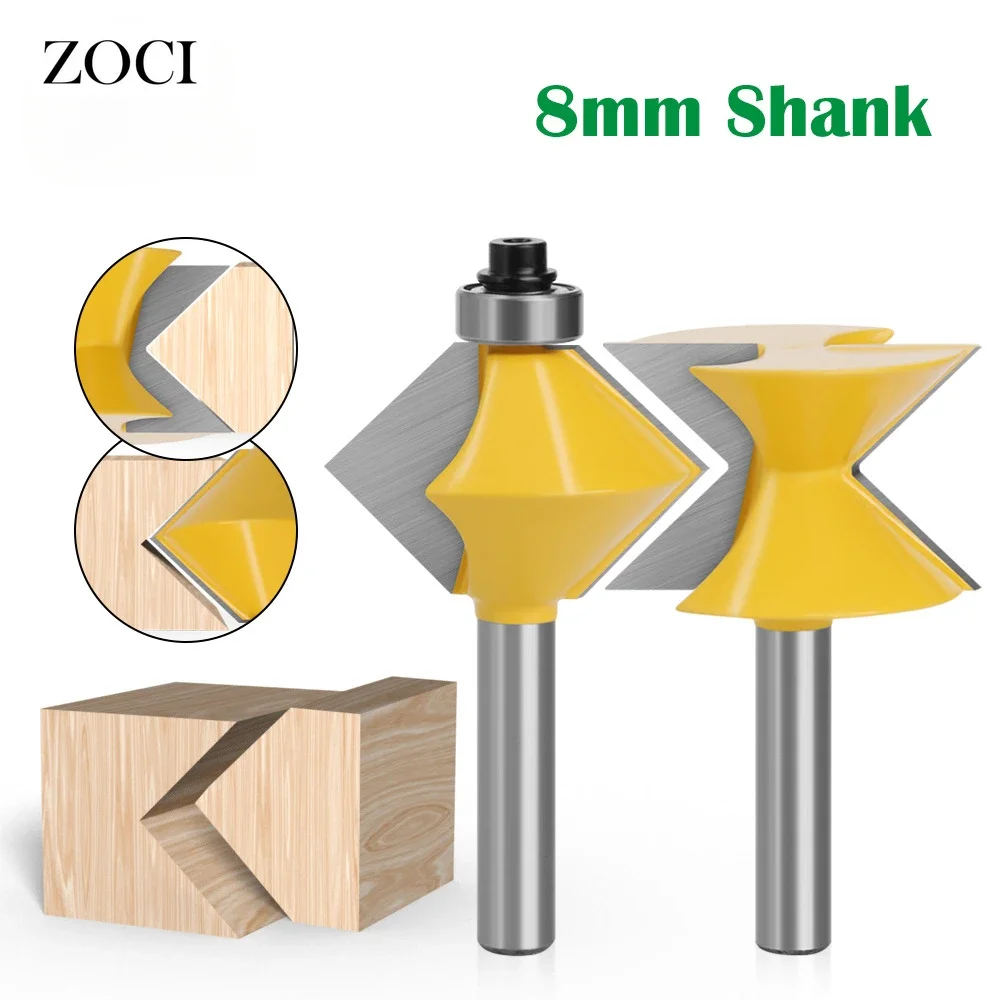 2pcs Router Bit Set 8mm Shank 90 Degree V Type Groove Edge Banding Router Bit Plate Splicing Woodworking Milling Cutter Kit Sets
2pcs Router Bit Set 8mm Shank 90 Degree V Type Groove Edge Banding Router Bit Plate Splicing Woodworking Milling Cutter Kit Sets