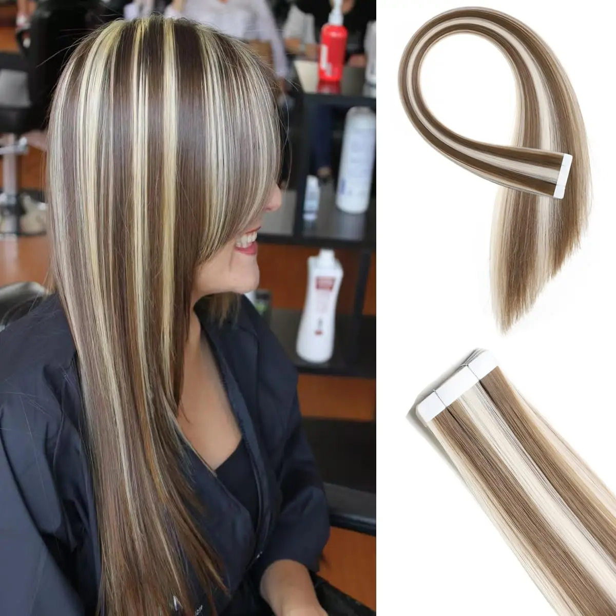 20pcs/pack 100% Human Hair Tape In Extensions 12-26 Inch Bulk Discount Price For Resellers Fast Dispatch From Warehouse
20pcs/pack 100% Human Hair Tape In Extensions 12-26 Inch Bulk Discount Price For Resellers Fast Dispatch From Warehouse