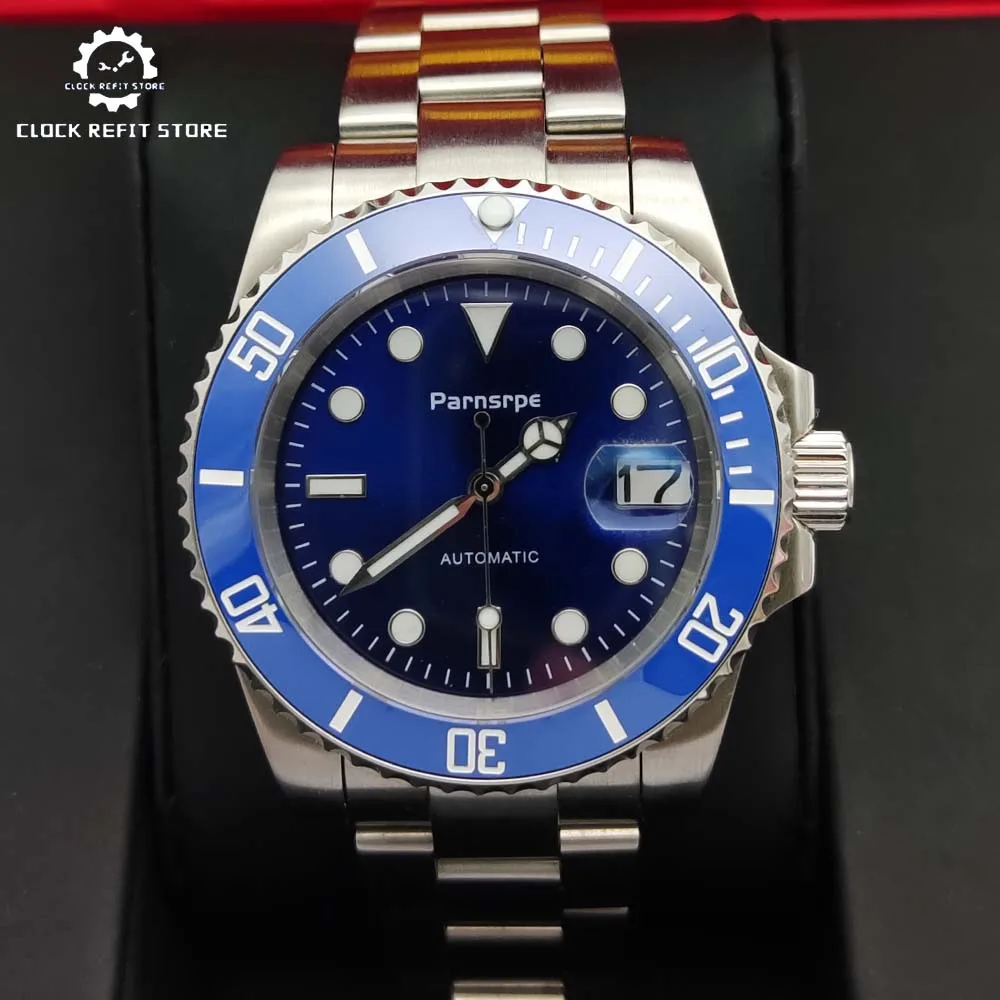 Parnsrpe Men's Sapphire Automatic Mechanical Watch Japan NH35 Movement Ceramic Bezel Blue Men's Fashion Watch
Parnsrpe Men's Sapphire Automatic Mechanical Watch Japan NH35 Movement Ceramic Bezel Blue Men's Fashion Watch