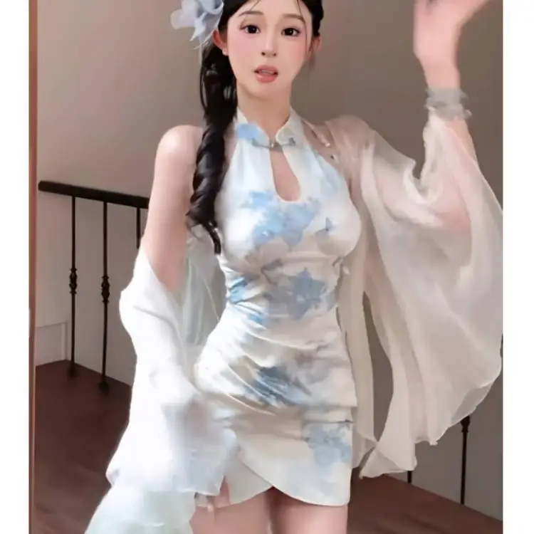 Japan Two-Piece Set Of Chinese Style Women'S Clothing 2025 Slim Temperament Dress Retro Summer Fresh Sexy Cheongsam Skirt Women
Japan Two-Piece Set Of Chinese Style Women'S Clothing 2025 Slim Temperament Dress Retro Summer Fresh Sexy Cheongsam Skirt Women