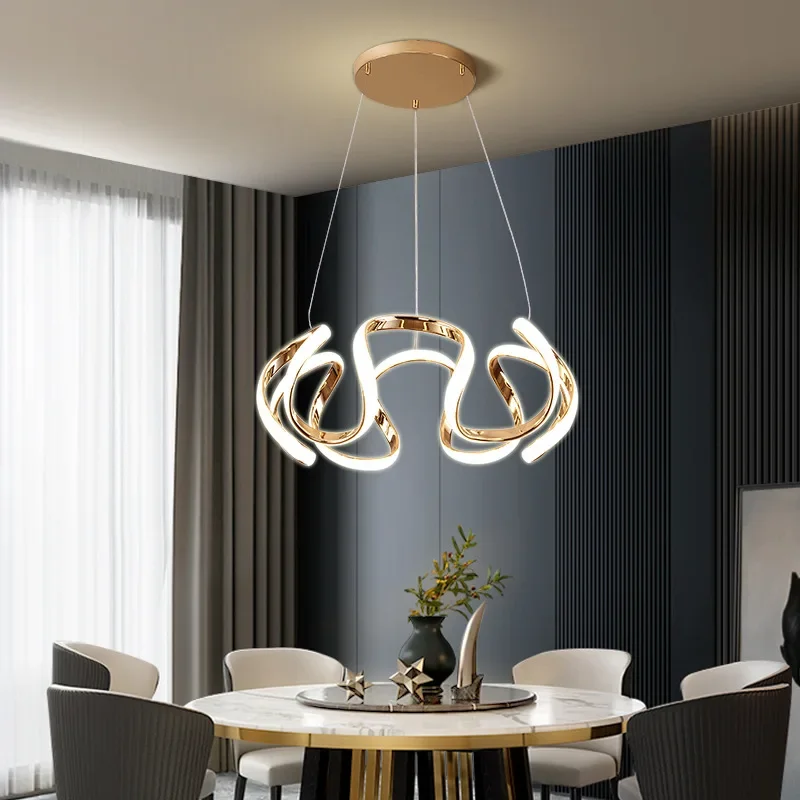 Nordic Luxury Dining Room Chandelier Simple Creative LED Ceiling ChandelierS with Remote Control Modern Hanging Lamp
Nordic Luxury Dining Room Chandelier Simple Creative LED Ceiling ChandelierS with Remote Control Modern Hanging Lamp