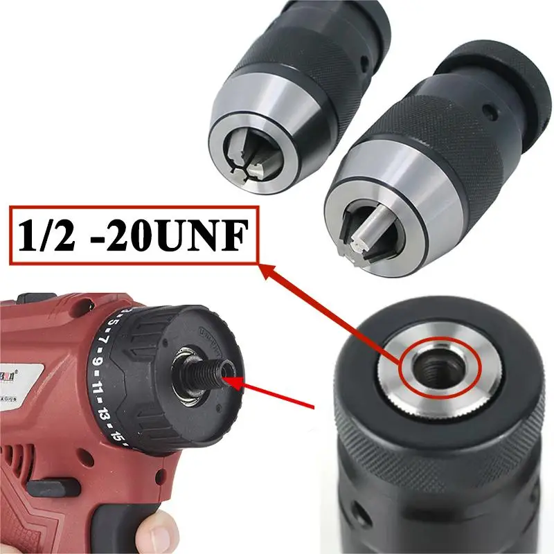 1-10 1-16 1-13mm 1/2-20unf Thread Dril Chuck Collet Chuck Keyless Self-tightening Chuck for Drilling Machine 20UNF
1-10 1-16 1-13mm 1/2-20unf Thread Dril Chuck Collet Chuck Keyless Self-tightening Chuck for Drilling Machine 20UNF