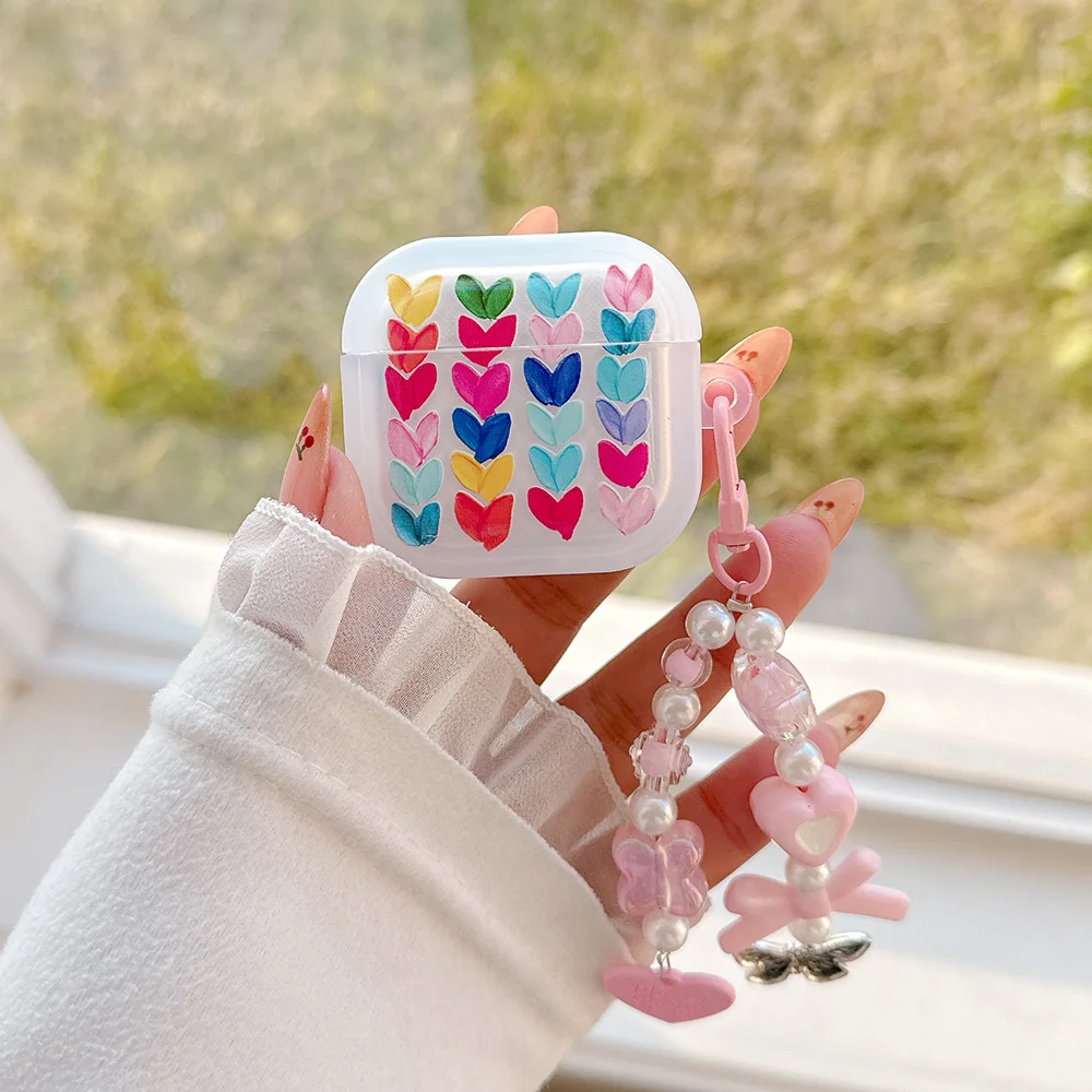 Ins Love Heart Soft TPU Earphone Case For Airpods Pro 2nd Headphones Protective Cover For AirPods 4 3 2 1 Accessories Keychain
Ins Love Heart Soft TPU Earphone Case For Airpods Pro 2nd Headphones Protective Cover For AirPods 4 3 2 1 Accessories Keychain