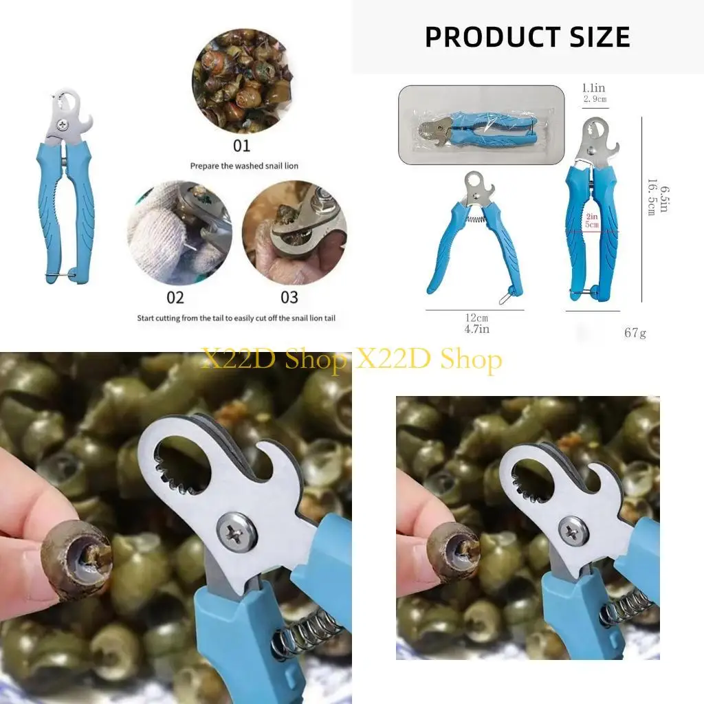 X22D 2Pcs Snail Tail Cutter Multipurpose Cutting Tool Nonslip Snail Scissor Tool
X22D 2Pcs Snail Tail Cutter Multipurpose Cutting Tool Nonslip Snail Scissor Tool