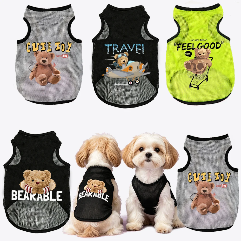 1 Pc Pet Summer Mesh Vest Cats & Dogs Lightweight Breathable T-shirt Promotes Cooling Suitable For Yorkshire Maltese Daily Wear
1 Pc Pet Summer Mesh Vest Cats & Dogs Lightweight Breathable T-shirt Promotes Cooling Suitable For Yorkshire Maltese Daily Wear