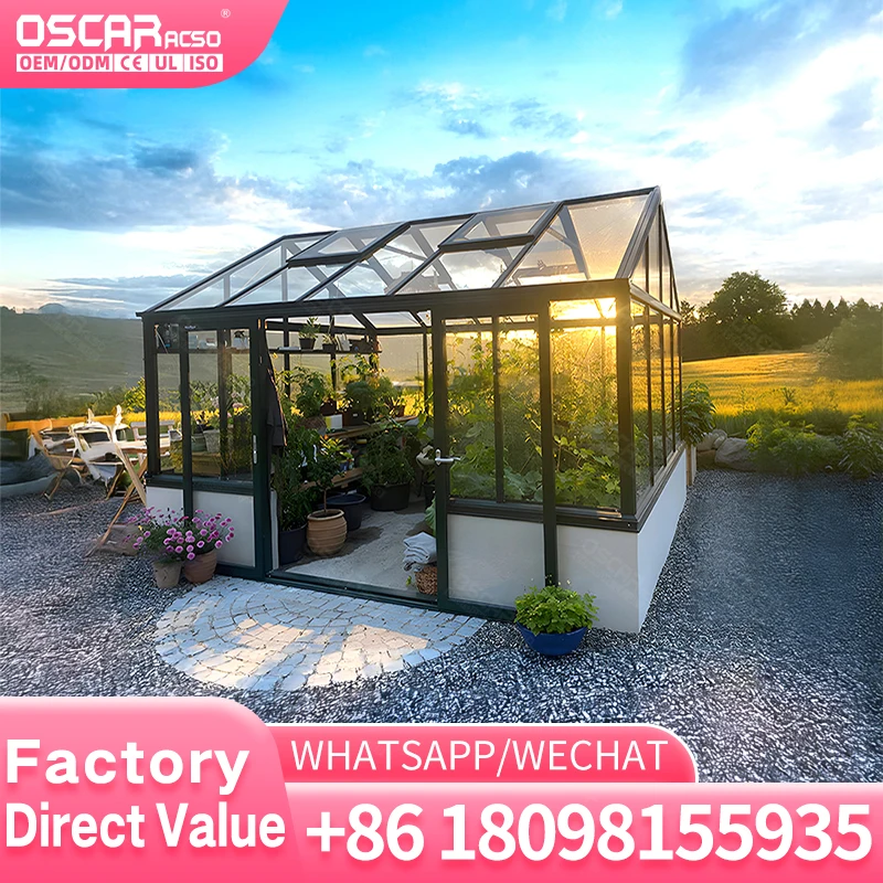 Aluminum Sunroom DIY Kit Customized Glass Greenhouse Conservatory for Garden Patio Pool House in UK
Aluminum Sunroom DIY Kit Customized Glass Greenhouse Conservatory for Garden Patio Pool House in UK