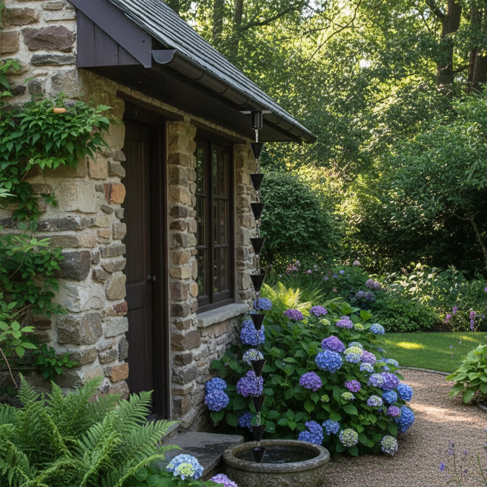 Rain Chains Link Gutter Adapter Set Outdoor Landscape Decor With Brass Bolt Durable Water Diverting Chain
Rain Chains Link Gutter Adapter Set Outdoor Landscape Decor With Brass Bolt Durable Water Diverting Chain