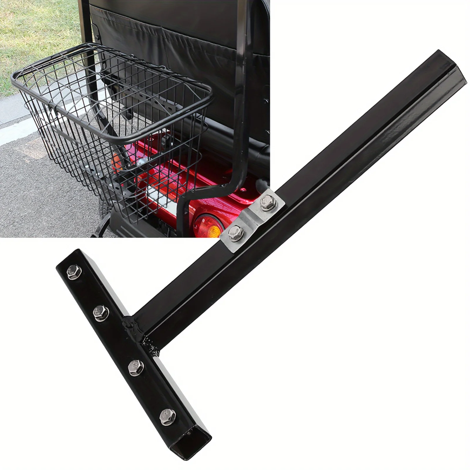 Only The Support Is Installed for The Goods Shopping Basket At The Rear of The Scooter
Only The Support Is Installed for The Goods Shopping Basket At The Rear of The Scooter