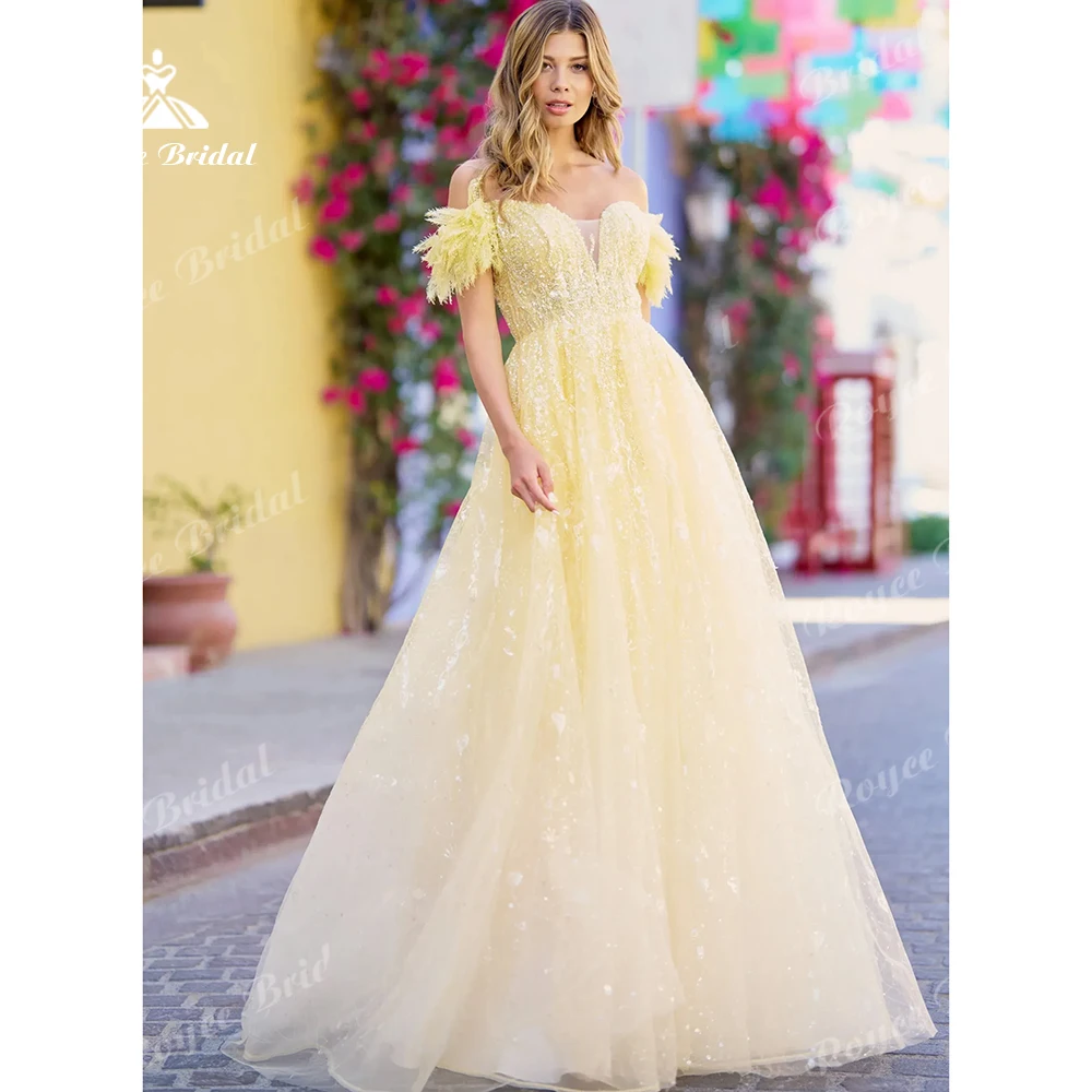 Belle Princess Off-the-Shoulder Prom Dress Feather Sequin A-Line teens Youth Formal Gown Evening Dress Customized
Belle Princess Off-the-Shoulder Prom Dress Feather Sequin A-Line teens Youth Formal Gown Evening Dress Customized