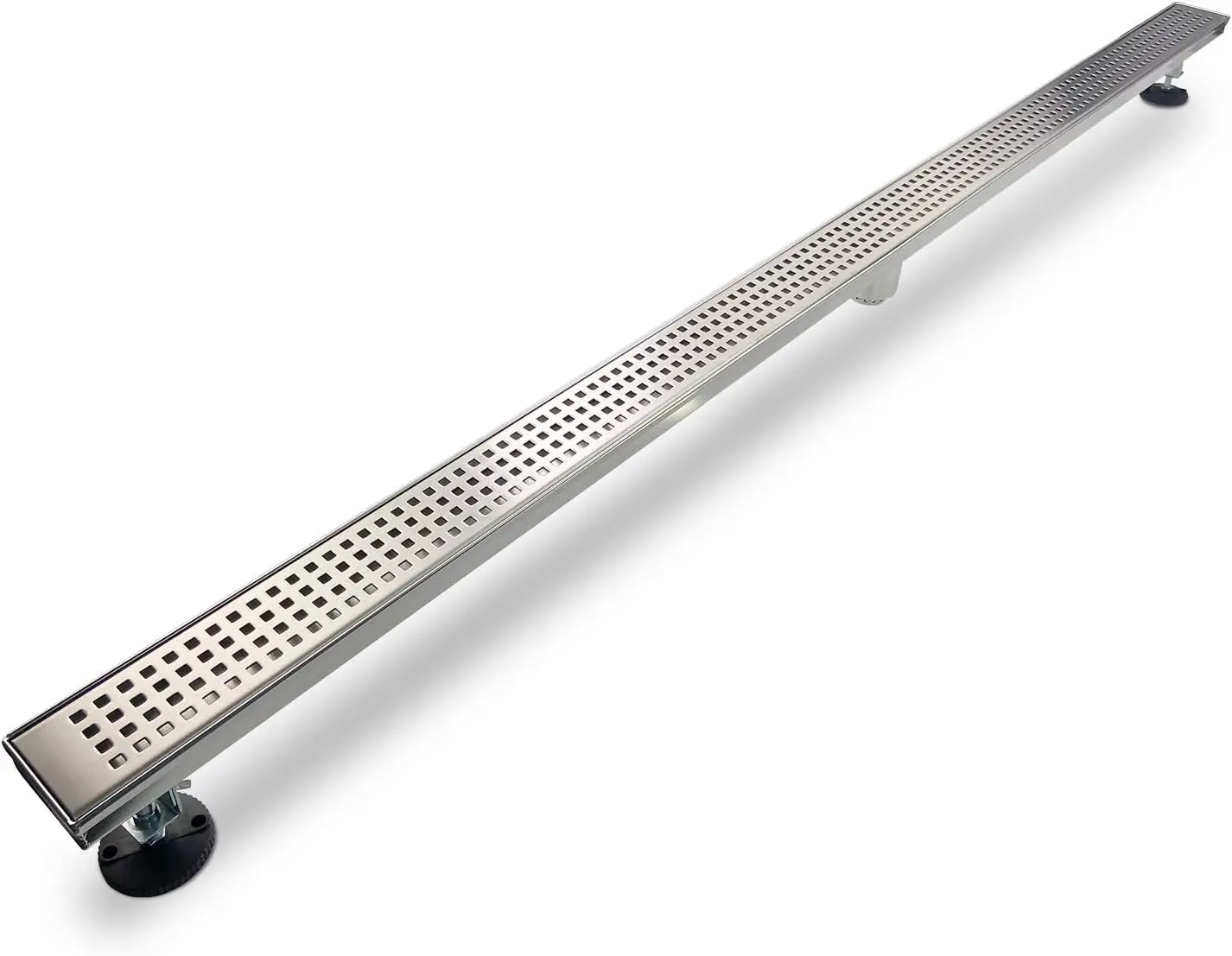 Shower Drain 72 inch with Removable Grate Cover, Professional 304 Stainless Steel Shower Floor
Shower Drain 72 inch with Removable Grate Cover, Professional 304 Stainless Steel Shower Floor