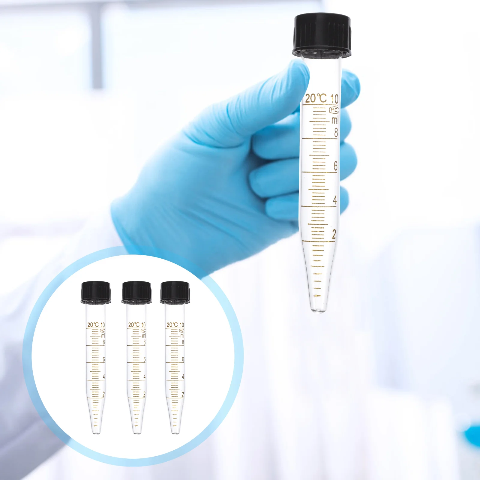 3 Pcs Screw Graduated Test Tube Science Tubes Supplies with Cap Glass Centrifuge Plastic
3 Pcs Screw Graduated Test Tube Science Tubes Supplies with Cap Glass Centrifuge Plastic