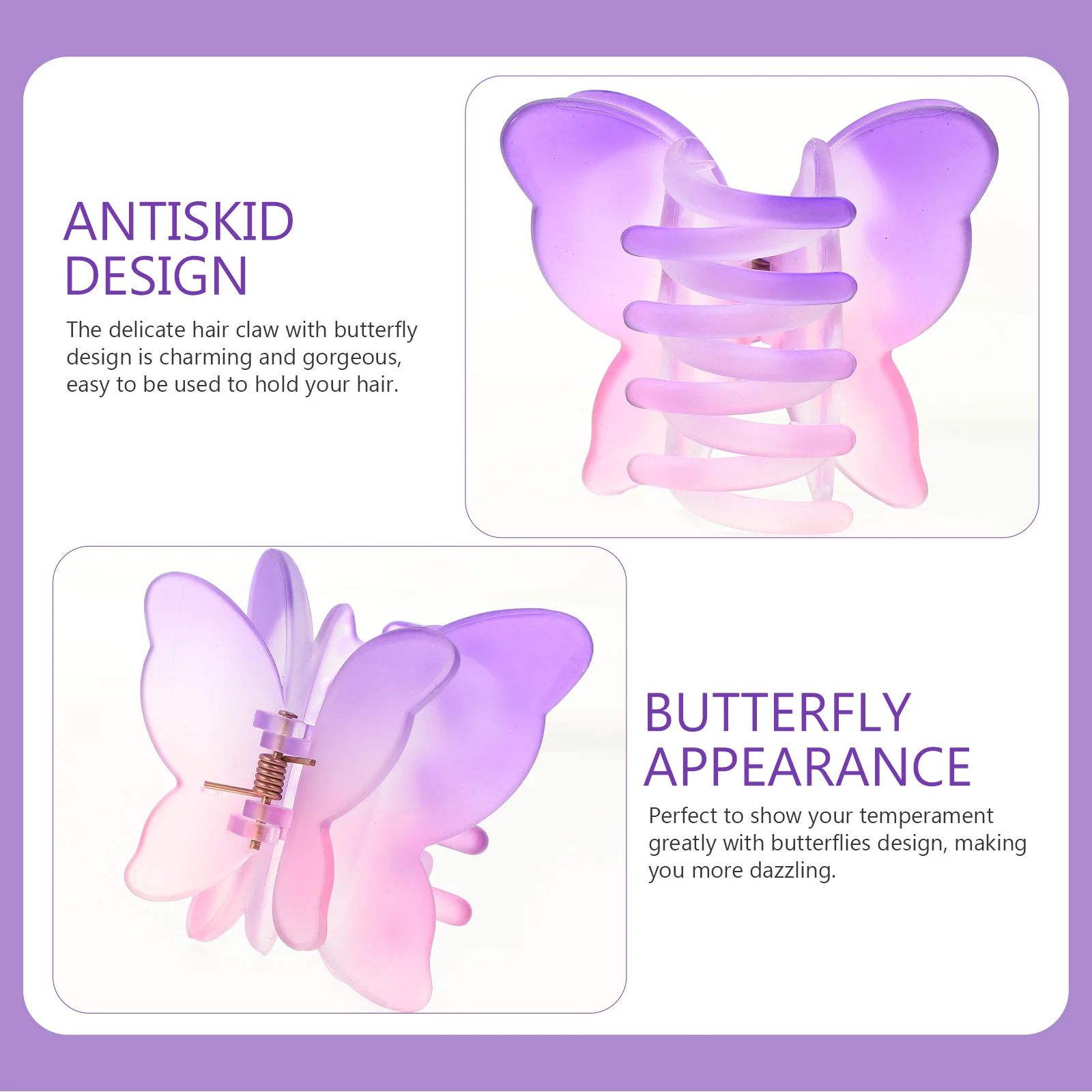 8pcs Matte Shark Clip Butterfly Claw Clips For Thick Thin Hair Barrettes Women Girls Hair Accessories
8pcs Matte Shark Clip Butterfly Claw Clips For Thick Thin Hair Barrettes Women Girls Hair Accessories