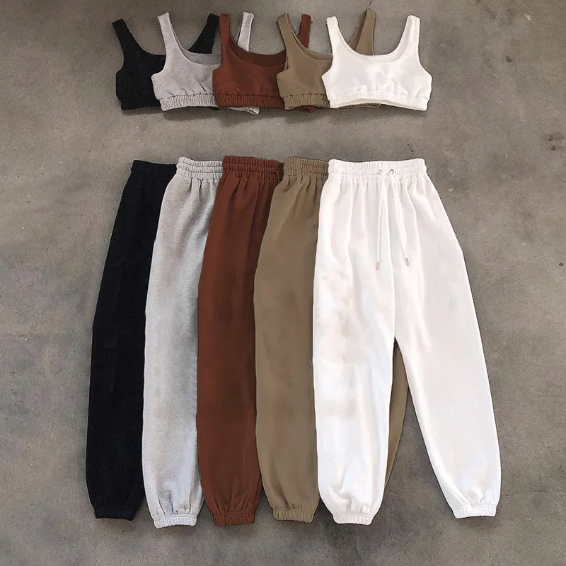 Sport Women Tracksuit 2025 Female Crop Top Vest Pencil Sweatpants Two Piece Set Fitness Workout Outfits Homewear Streetwear
Sport Women Tracksuit 2025 Female Crop Top Vest Pencil Sweatpants Two Piece Set Fitness Workout Outfits Homewear Streetwear