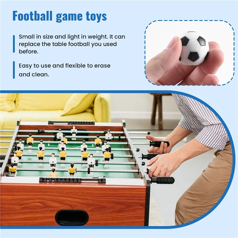 MACH-6PCS Small Football Style Table Ball Foosball Hard Plastic Table Ball Counterpart Game Children
MACH-6PCS Small Football Style Table Ball Foosball Hard Plastic Table Ball Counterpart Game Children