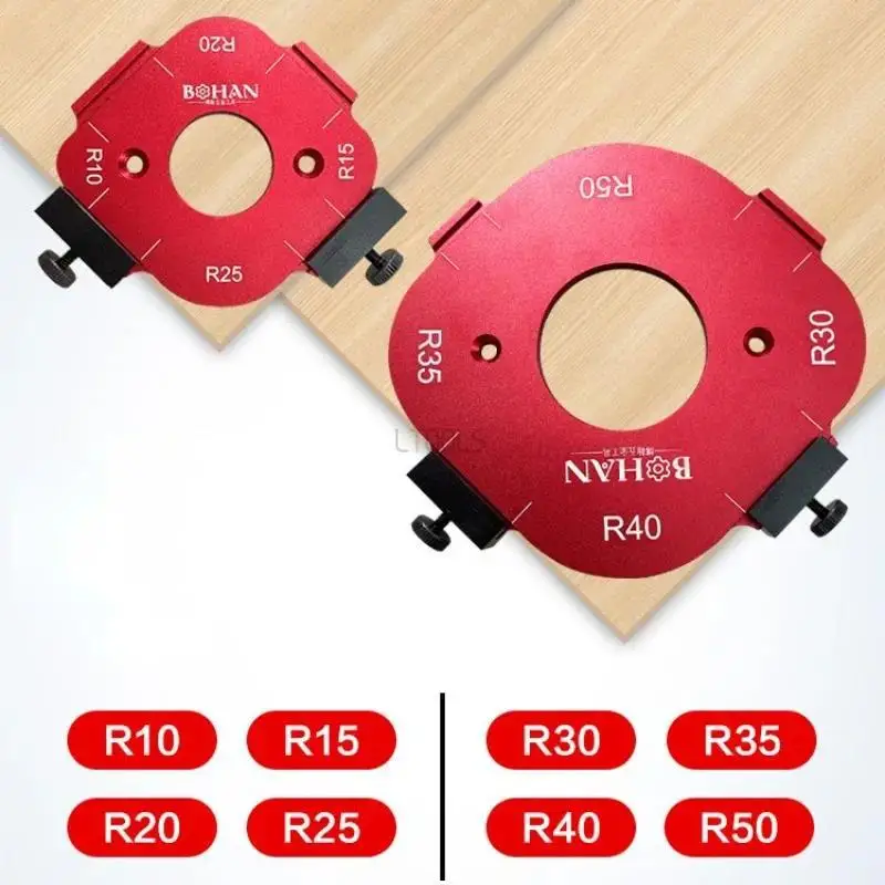 Woodworking Router Arcs Angle Positioning Template Corner Radius Routers R10-R50 Radius Jig Woodworking Positioning Tool
Woodworking Router Arcs Angle Positioning Template Corner Radius Routers R10-R50 Radius Jig Woodworking Positioning Tool