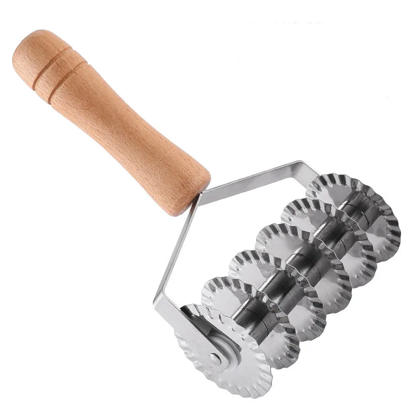 6 Wheel Pastry Cutter Stainless Steel Dough Lattice Pizza Bread Pastry Crust Roller Cutter with Wood Handle Baking Tool
6 Wheel Pastry Cutter Stainless Steel Dough Lattice Pizza Bread Pastry Crust Roller Cutter with Wood Handle Baking Tool