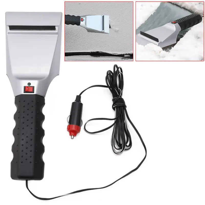 12V Electric Heated Snow Ice Remover Car Scraper Auto Windshield Defrost Tool Durable Plastic Material Rubber Wiper
12V Electric Heated Snow Ice Remover Car Scraper Auto Windshield Defrost Tool Durable Plastic Material Rubber Wiper