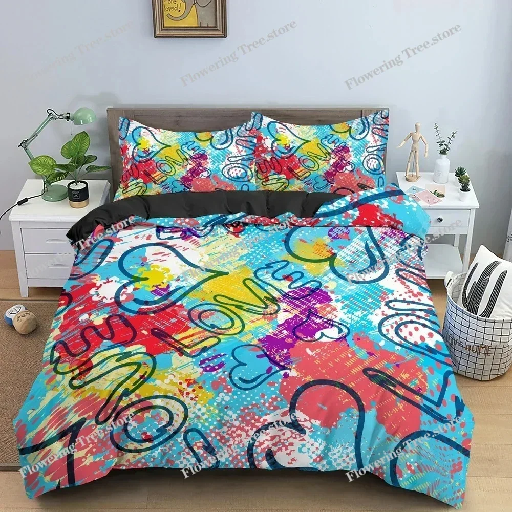 3D Cartoon Graffiti Bedding Set Soft Luxury Duvet Quilt Cover Set Bedroom Decor King Queen Twin Single Size Bedclothes029963
3D Cartoon Graffiti Bedding Set Soft Luxury Duvet Quilt Cover Set Bedroom Decor King Queen Twin Single Size Bedclothes029963