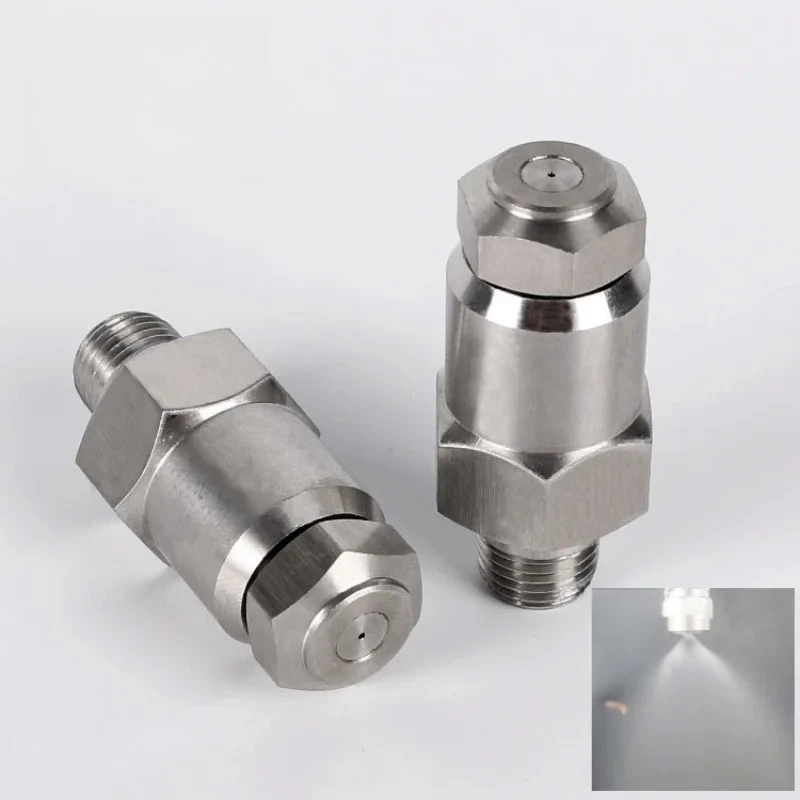 Stainless steel anti-dripping 1/4'' male LNN Low-Pressure Atomizing fine fog mist spray nozzle with filter for cooling system
Stainless steel anti-dripping 1/4'' male LNN Low-Pressure Atomizing fine fog mist spray nozzle with filter for cooling system