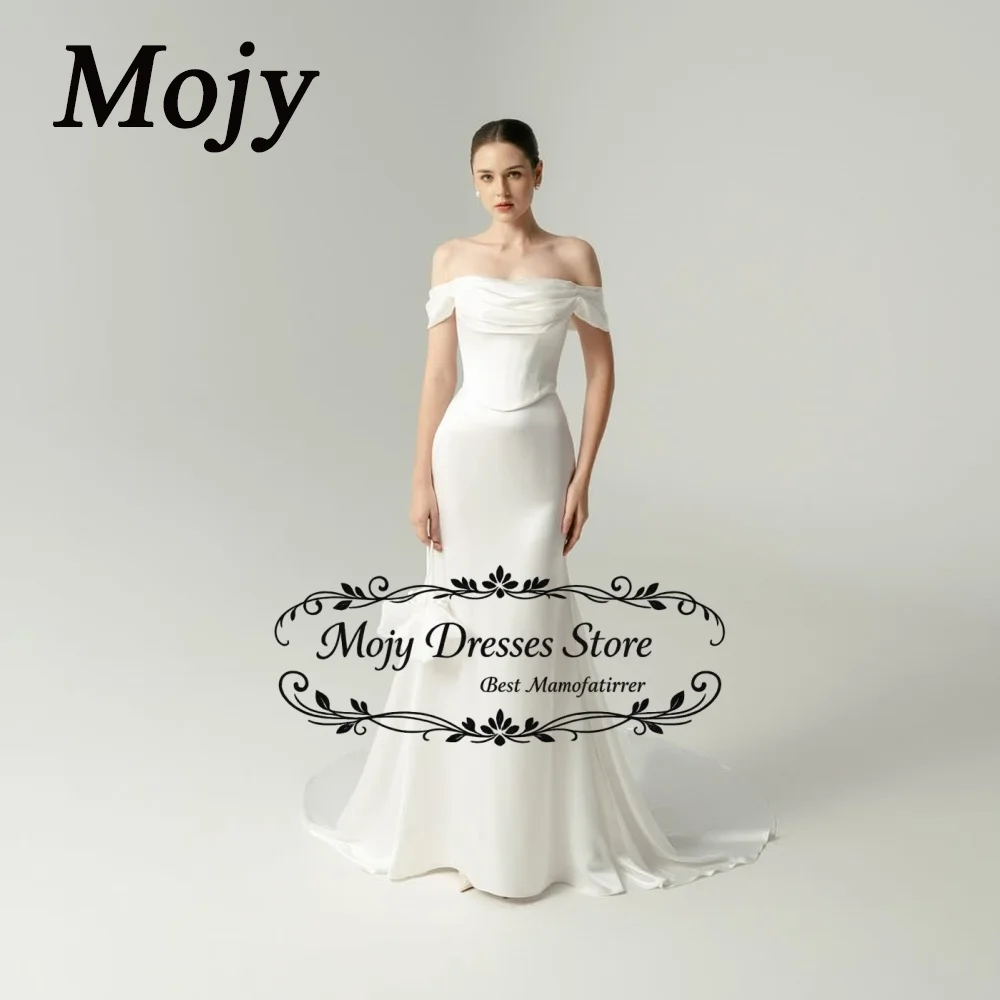 Mojy Simple Sweetheart Neck Wedding Dress Korea Photo Shoot Off the Shoulder Mermaid Bridal Gown Silk Satin Corset Customized
Mojy Simple Sweetheart Neck Wedding Dress Korea Photo Shoot Off the Shoulder Mermaid Bridal Gown Silk Satin Corset Customized