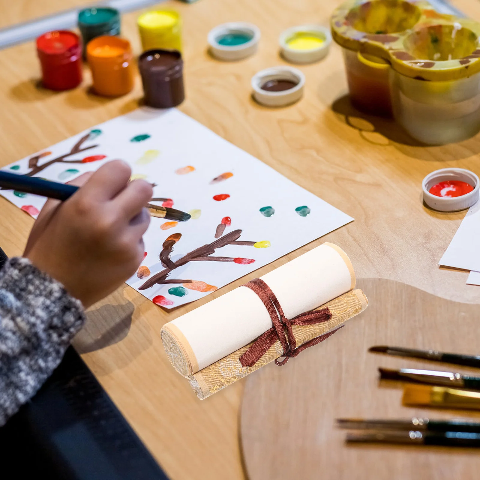 1pcs Retro Batik Art Scroll Paper For Chinese Calligraphy Painting Ink Drawing Xuan Paper Blank Hanging Scroll Practice Sheet
1pcs Retro Batik Art Scroll Paper For Chinese Calligraphy Painting Ink Drawing Xuan Paper Blank Hanging Scroll Practice Sheet