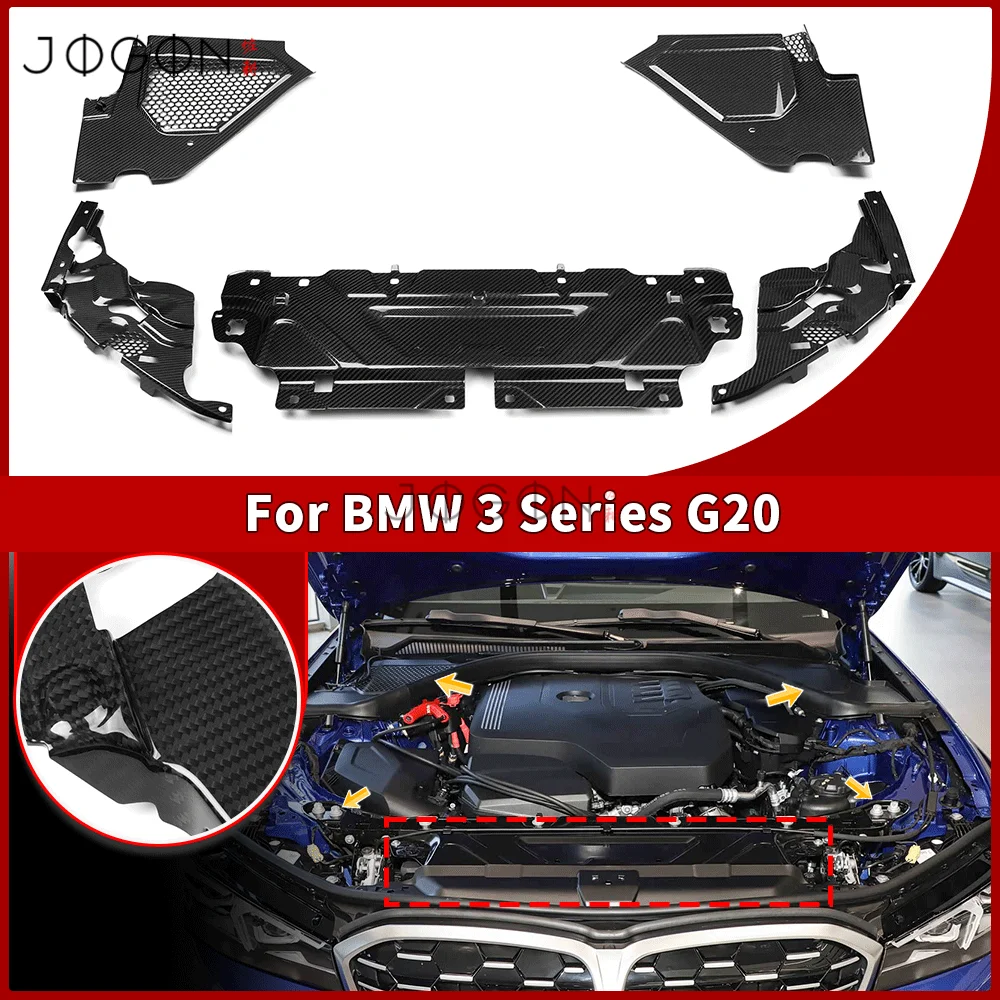 For BMW G20 G28 G22 2019+ Engine Compartment Protective Cover Radiator Panel Cooling Plate Real Carbon Replacement Exterior Trim
For BMW G20 G28 G22 2019+ Engine Compartment Protective Cover Radiator Panel Cooling Plate Real Carbon Replacement Exterior Trim