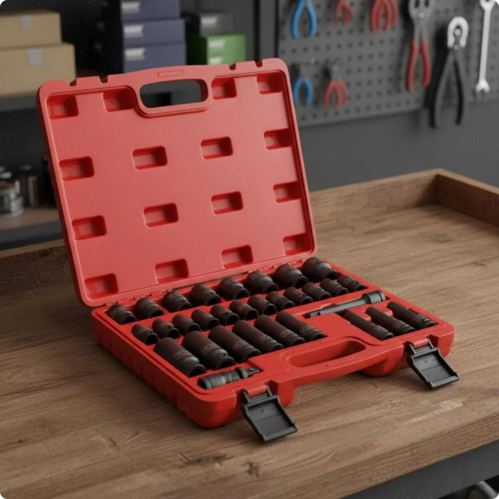 31 Pieces 1/2 Inch Shock-Resistant Wrench Combo Thickened Air Shock-Resistant Socket Kit 1/2 Inch Socket Set High Force Air Tool
31 Pieces 1/2 Inch Shock-Resistant Wrench Combo Thickened Air Shock-Resistant Socket Kit 1/2 Inch Socket Set High Force Air Tool