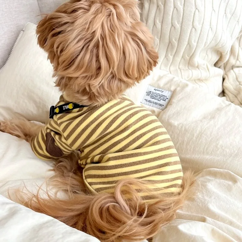 Yorkshire Striped Bottom Shirt Pet Dog Summer Clothes Teddy Soft Two Leg Clothes Bichon Frise Vest Puppy Fashion T-Shirt
Yorkshire Striped Bottom Shirt Pet Dog Summer Clothes Teddy Soft Two Leg Clothes Bichon Frise Vest Puppy Fashion T-Shirt