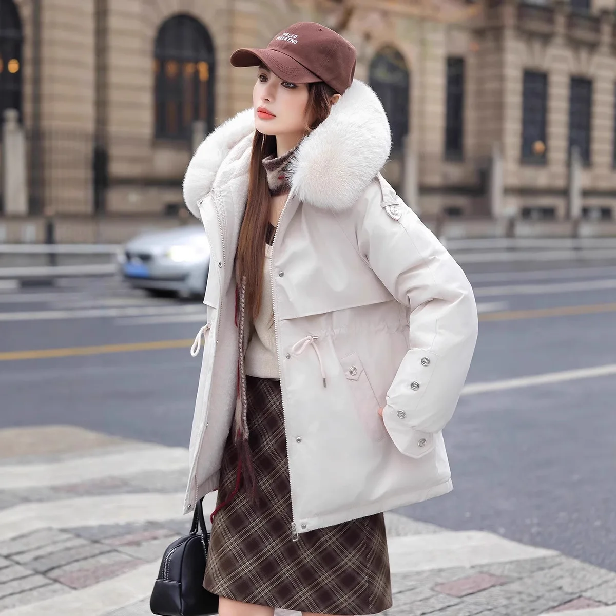 2025 New Women's Winter Jacket Parkas Thick Down Cotton Jacket Casual Long Parkas Wool Liner Warm Hooded Coat Outwear
2025 New Women's Winter Jacket Parkas Thick Down Cotton Jacket Casual Long Parkas Wool Liner Warm Hooded Coat Outwear