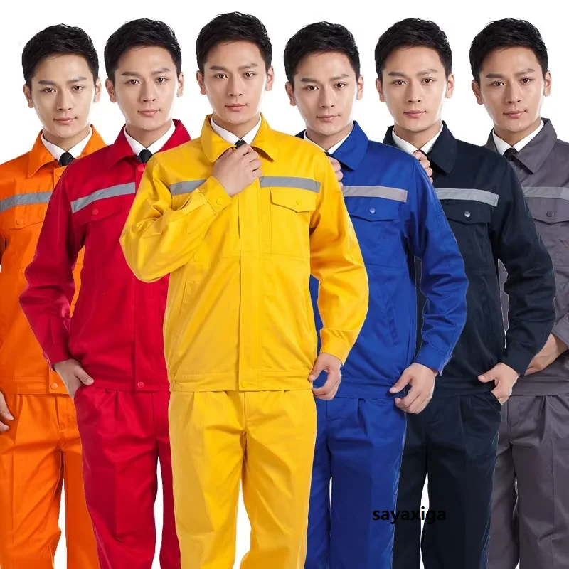 Working Clothes Men Work Uniforms Tops Pants Auto Repair Mechanics Quality Workshop Factory Engineering Reflective Work Clothing
Working Clothes Men Work Uniforms Tops Pants Auto Repair Mechanics Quality Workshop Factory Engineering Reflective Work Clothing