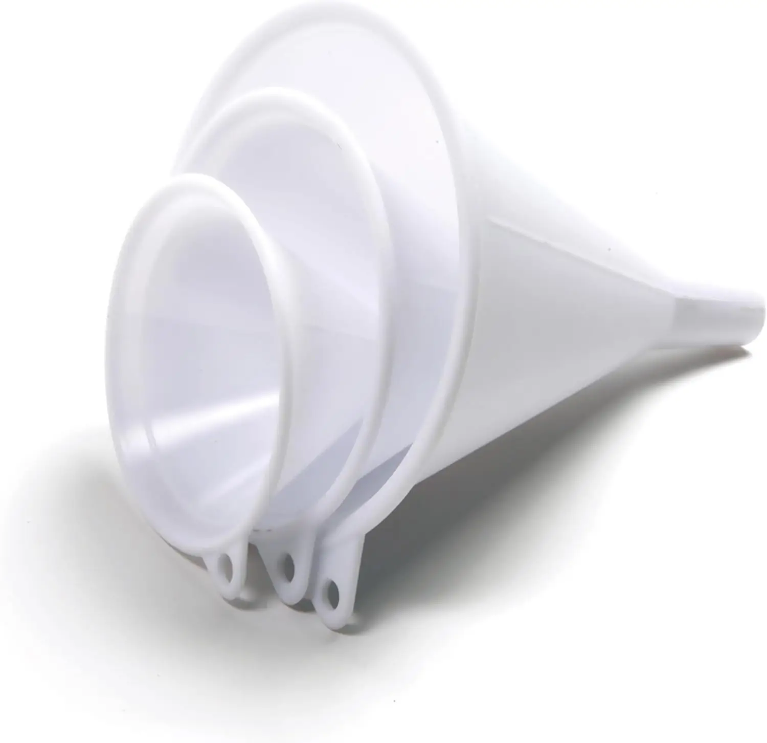 Plastic Funnel, Set of 3, Set of Three, White
Plastic Funnel, Set of 3, Set of Three, White