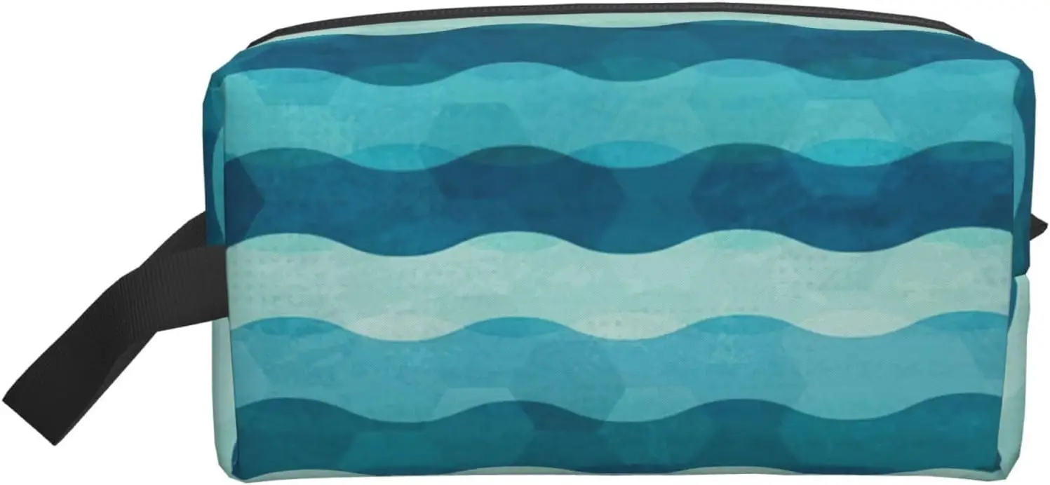 Blue Wave Stripe print Travel Toiletry Bag for Men,Shaving Kit with Large Capacity for Travel Accessories
Blue Wave Stripe print Travel Toiletry Bag for Men,Shaving Kit with Large Capacity for Travel Accessories