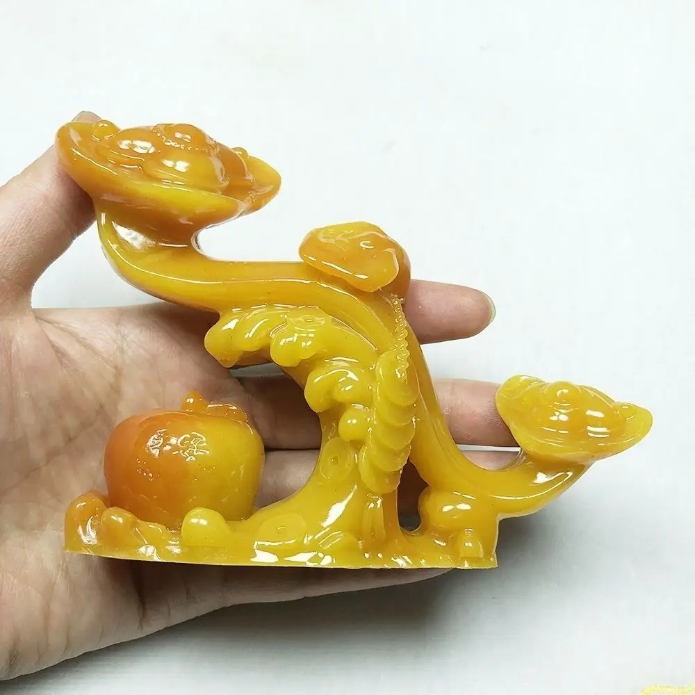 Natural Yellow Jade Feng Shui Figurine Peace Ruyi Decor Housewarming Ornament
Natural Yellow Jade Feng Shui Figurine Peace Ruyi Decor Housewarming Ornament
