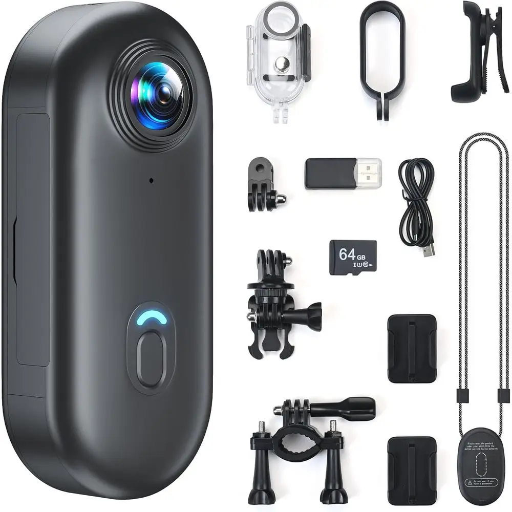 Compact 4K Action Camera with 64GB Storage, Portable POV Recorder for Sports & Outdoor Adventures
Compact 4K Action Camera with 64GB Storage, Portable POV Recorder for Sports & Outdoor Adventures