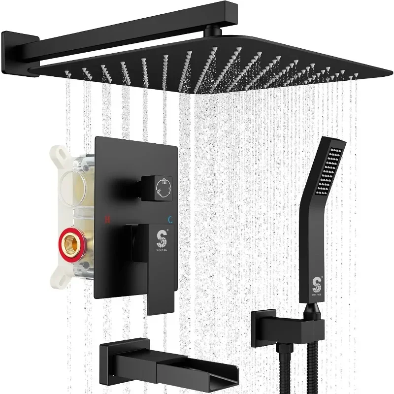 Bathtub Faucet Set All Metal Shower System with Tub Spout Head and Handheld Sprayer Shower Fixtures
Bathtub Faucet Set All Metal Shower System with Tub Spout Head and Handheld Sprayer Shower Fixtures
