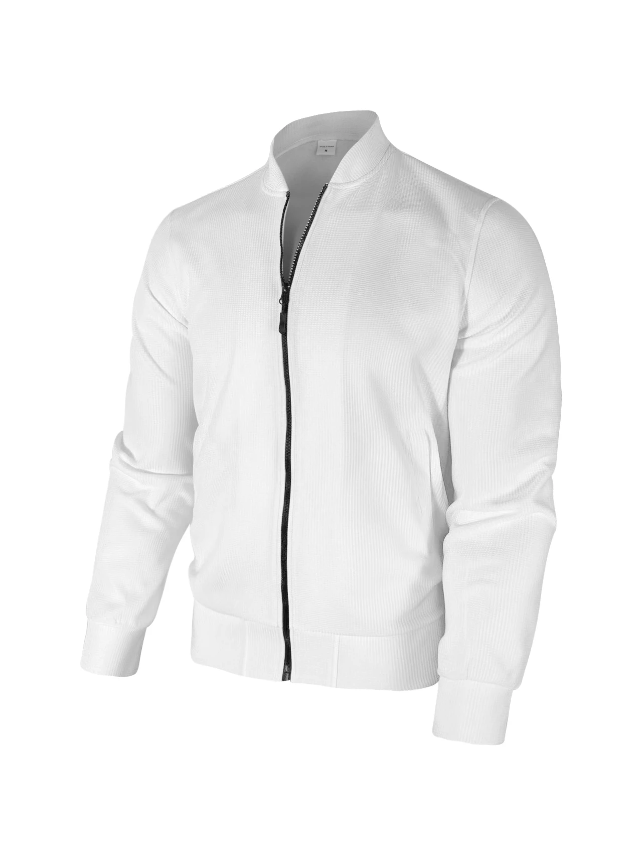 Men's Slim Fit Jacket Solid Color Long Sleeve Zipper Cardigan Tops Spring Autumn Casual Polo Collar Waffle Jackets Coat 2024
Men's Slim Fit Jacket Solid Color Long Sleeve Zipper Cardigan Tops Spring Autumn Casual Polo Collar Waffle Jackets Coat 2024