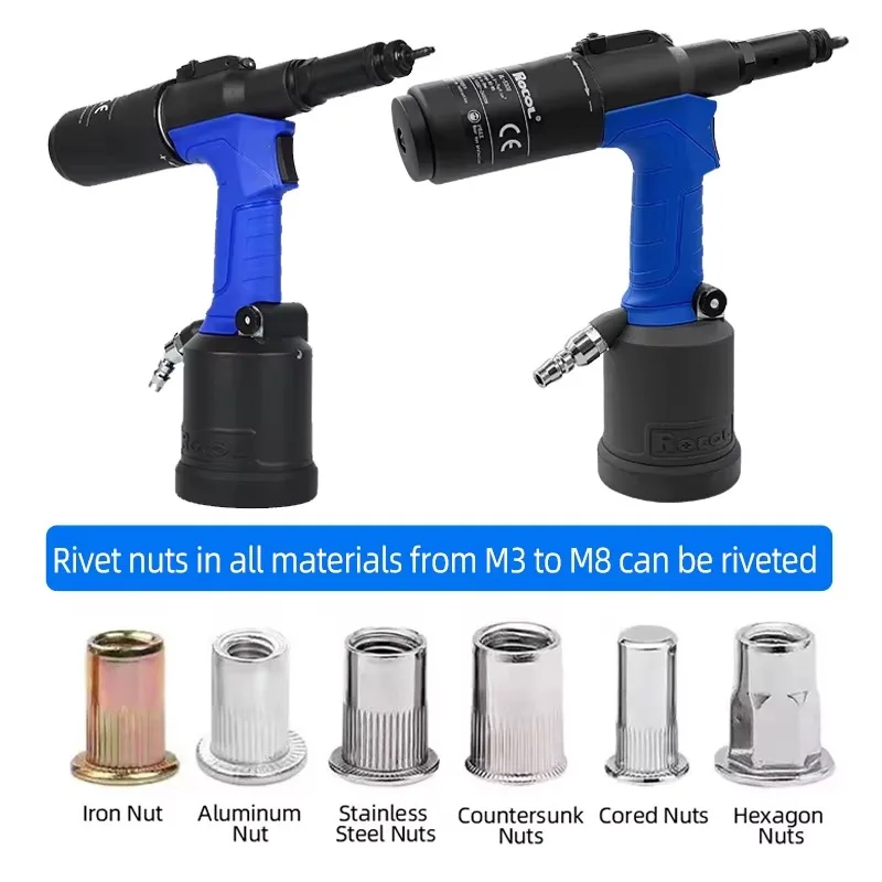 【specialized】ROCOL Portable Automatic Rivet Tool RL-5308 Industrial Grade Pneumatic Riveting M3-M8 Range Steel/Iron/Aluminum
【specialized】ROCOL Portable Automatic Rivet Tool RL-5308 Industrial Grade Pneumatic Riveting M3-M8 Range Steel/Iron/Aluminum
