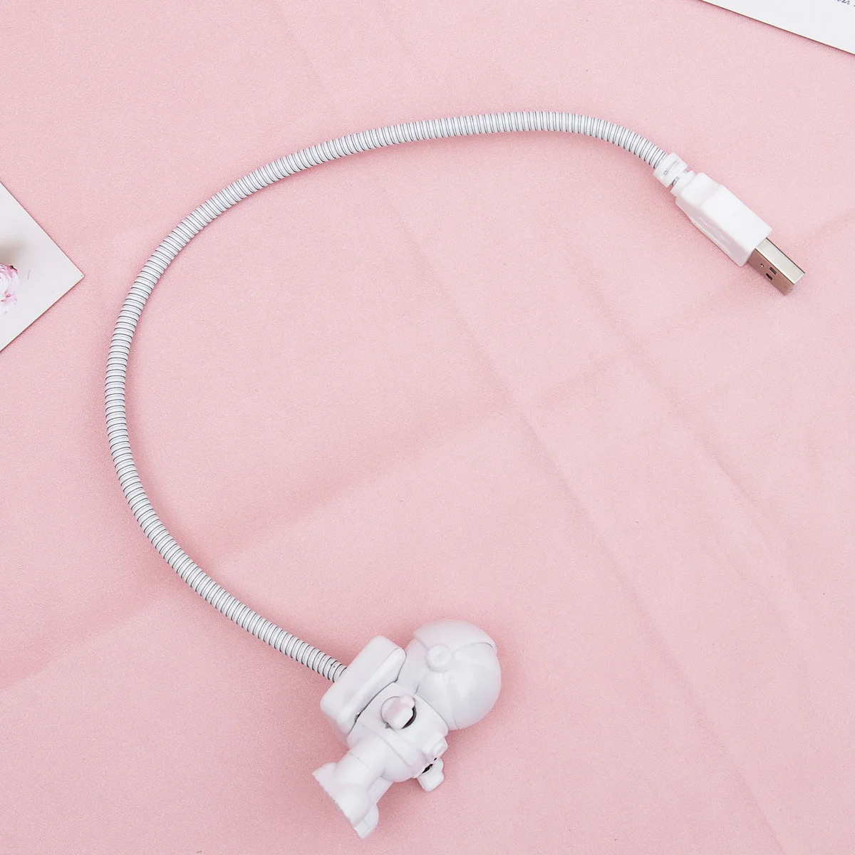 1Pcs LED Desk Lamp Astronaut Style Mini Table Light with Adjustable Gooseneck for Computer Work Reading Dorm Room Use