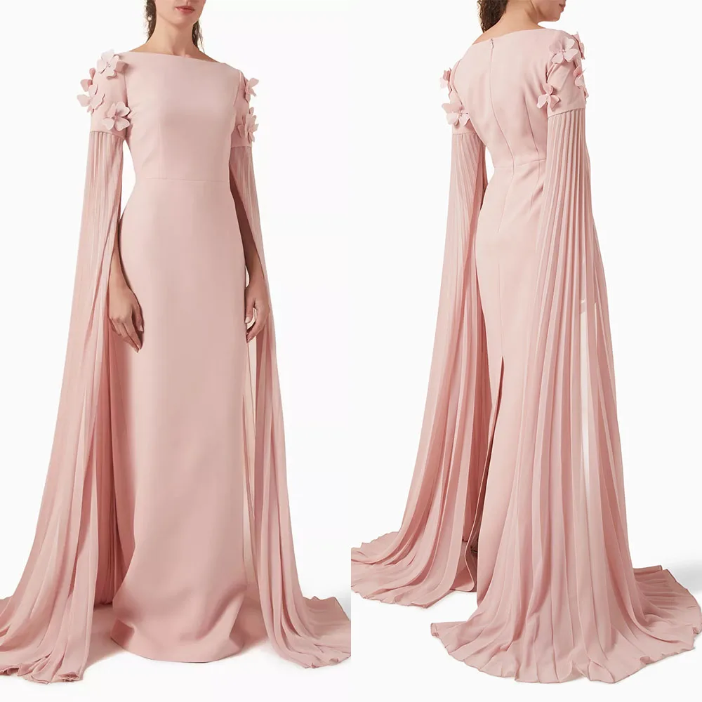 High Quality Customized O-neck Floor Length Court Train Pink فساتين حفلات Robes De Soirée Prom Dress Robe De Soirée Femme Chic
High Quality Customized O-neck Floor Length Court Train Pink فساتين حفلات Robes De Soirée Prom Dress Robe De Soirée Femme Chic