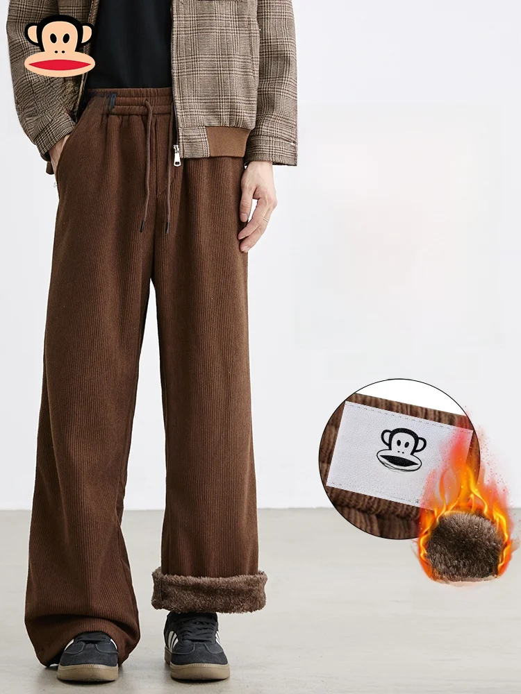 Мужские повседневные брюки Paul Frank с утепленной флисовой подкладкой, свободного прямого кроя, зимние теплые штаны из американского полиэфирного волокна
Мужские повседневные брюки Paul Frank с утепленной флисовой подкладкой, свободного прямого кроя, зимние теплые штаны из американского полиэфирного волокна