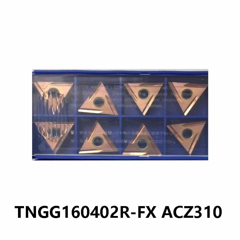 Carbide Turning Tools Maching Cutter Inserts Holder Lathe Metal CNC TNGG TNGG160402 R-FX ACZ310 Original TNGG160402R-FX Blade
Carbide Turning Tools Maching Cutter Inserts Holder Lathe Metal CNC TNGG TNGG160402 R-FX ACZ310 Original TNGG160402R-FX Blade