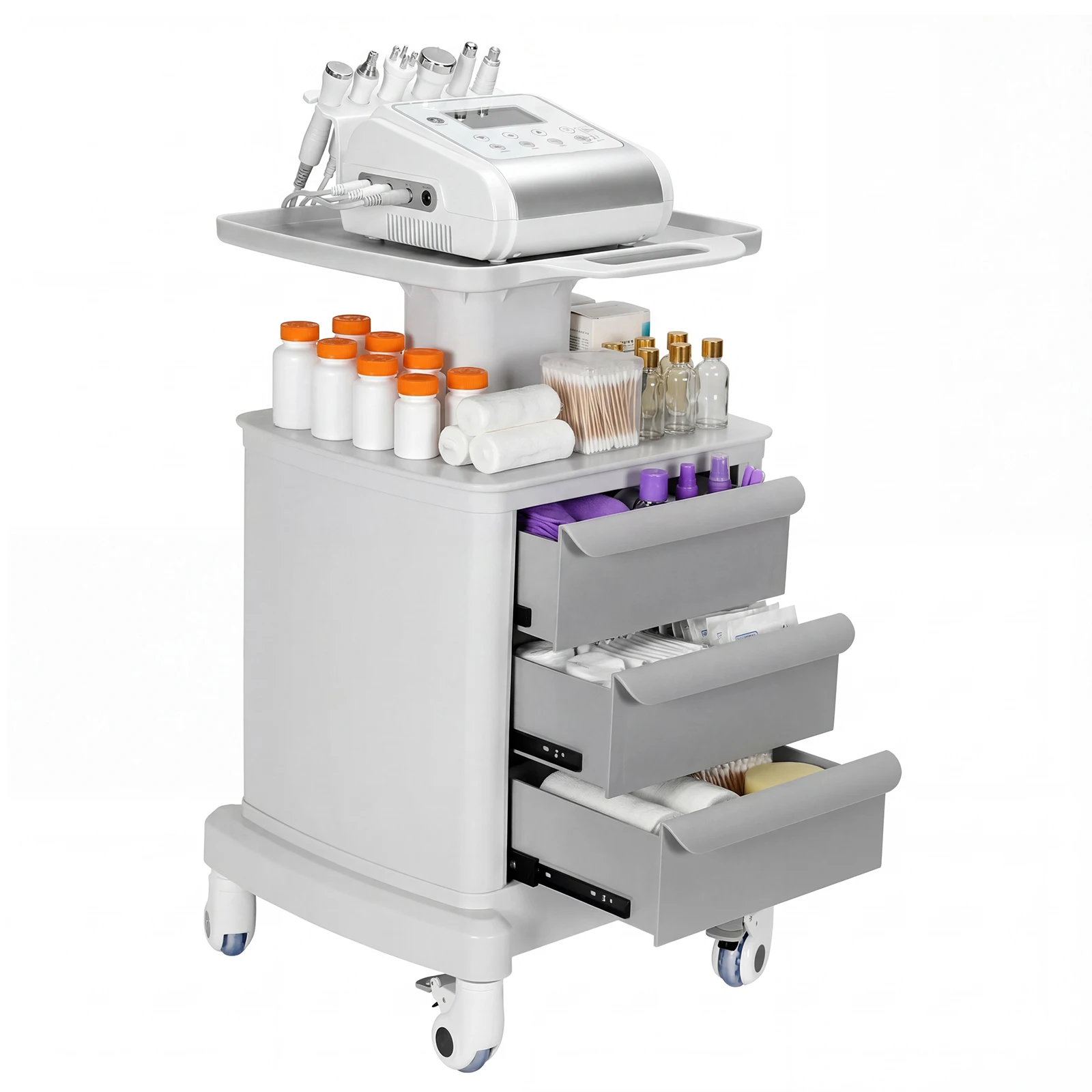 Медицинская тележка для хранения с 3 ящиками, 4 колесами, профессиональная универсальная тележка, нагрузка до 30 кг, для больниц, клиник, салонов, спа-салонов, офисов, спален
Медицинская тележка для хранения с 3 ящиками, 4 колесами, профессиональная универсальная тележка, нагрузка до 30 кг, для больниц, клиник, салонов, спа-салонов, офисов, спален