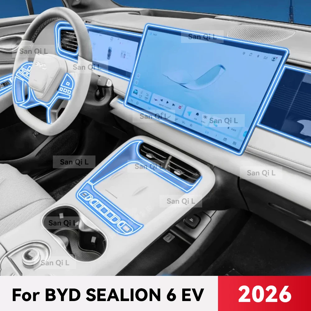 Transparent TPU For BYD Sealion 6 EV 2026 Car Center Console Media Dashboard Navigation Anti-scratch Protector Interior Film
Transparent TPU For BYD Sealion 6 EV 2026 Car Center Console Media Dashboard Navigation Anti-scratch Protector Interior Film