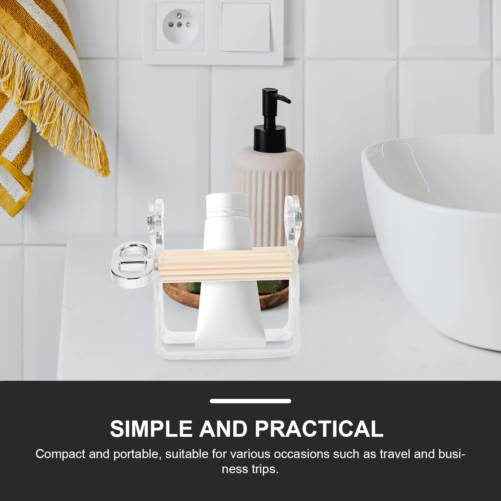 Rolling Toothpaste Squeezer Compact Handle Design for Easy Squeezing Facial Cleanser Plastic Tube Presser Bathroom Supplies
Rolling Toothpaste Squeezer Compact Handle Design for Easy Squeezing Facial Cleanser Plastic Tube Presser Bathroom Supplies