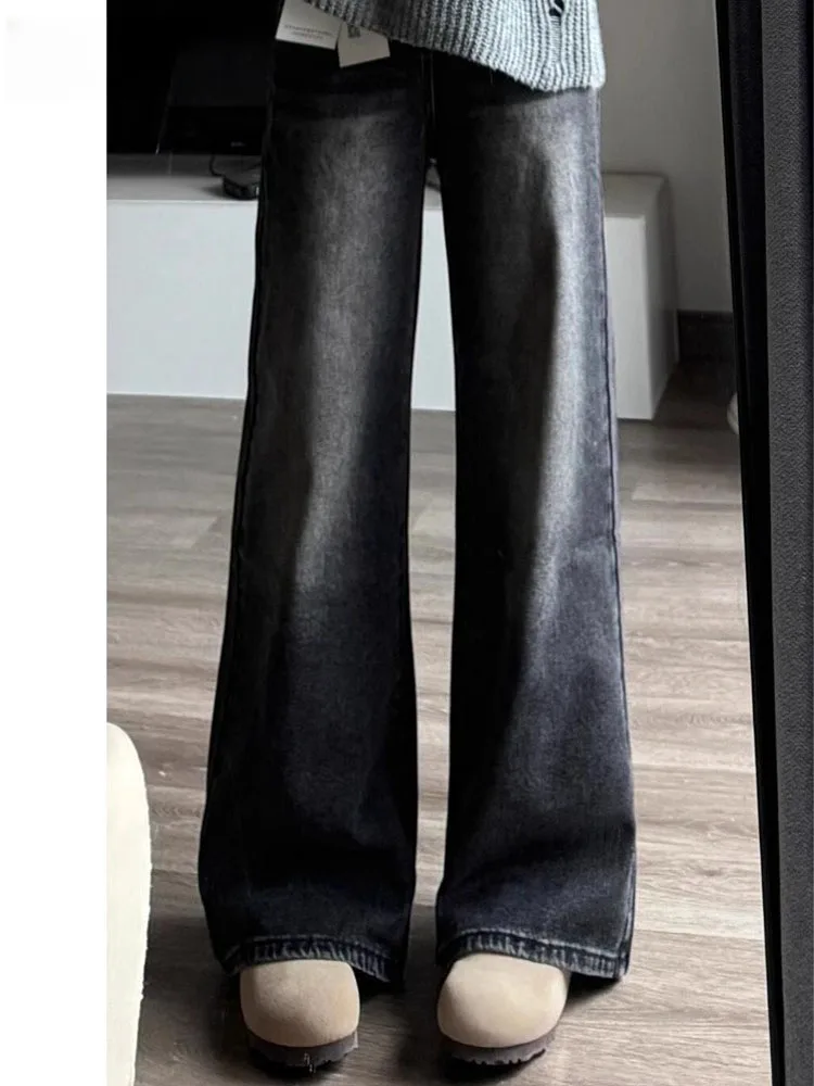 High Waist Wide Leg Straight Cut Jeans Women's Summer New Sle Loose Fit Floor Length Pants Casual American Retro Bla ey
High Waist Wide Leg Straight Cut Jeans Women's Summer New Sle Loose Fit Floor Length Pants Casual American Retro Bla ey