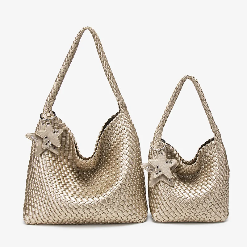 Women's Woven Tote Bag Shoulder Leather Weaved Purse Vegan Handbag Stylish Hobo Bag for Casual Use
Women's Woven Tote Bag Shoulder Leather Weaved Purse Vegan Handbag Stylish Hobo Bag for Casual Use
