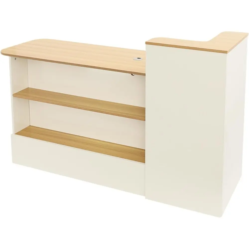 Reception Desk with Storage Cabinet, Lockable Drawers, Suitable for Retail and Clothing Stores, Sleek Lobby Design (White)
Reception Desk with Storage Cabinet, Lockable Drawers, Suitable for Retail and Clothing Stores, Sleek Lobby Design (White)