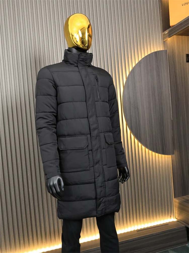 Мужская длинная нейлоновая хлопковая куртка с воротником-стойкой, футболка, зимняя теплая верхняя одежда Faion Urban Sle Thiened, свободное пальто
Мужская длинная нейлоновая хлопковая куртка с воротником-стойкой, футболка, зимняя теплая верхняя одежда Faion Urban Sle Thiened, свободное пальто